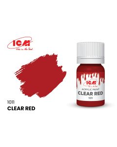 Акрилова фарба ICM: Clear Red (12ml)