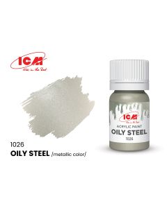 Акрилова фарба ICM: Oily Steel (12ml)