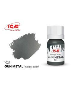 Акрилова фарба ICM: Gun Metal (12ml)