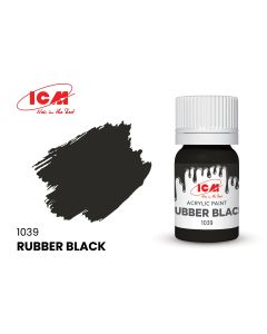 Акрилова фарба ICM: Rubber Black (12ml)