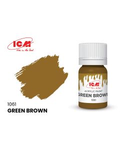 Акрилова фарба ICM: Green Brown (12ml)