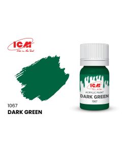 Акрилова фарба ICM: Dark Green (12ml)