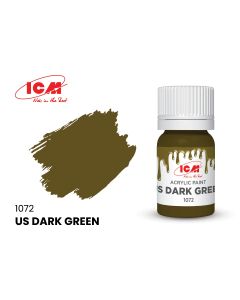 Акрилова фарба ICM: US Dark Green (12ml)