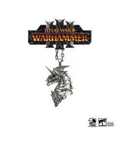 Срібна підвіска зі срібним ланцюжком Starforged: Warhammer Total War 3 Blood Knight Nightmare Necklace