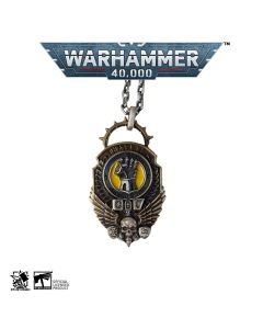 Підвіска з латуні та срібла з ланцюжком зі срібла Starforged: Warhammer 40000 Hammer of Phalanx Necklace 