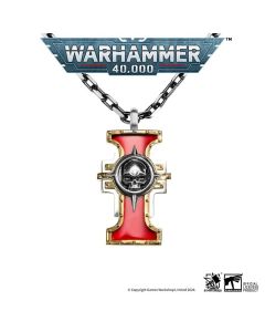 Срібна підвіска з позолотою Starforged: Warhammer 40000 Inquisition Seal of the Holy Ordos Gold Pendant
