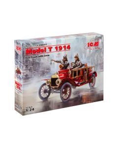 Збірна модель автомобіля ICM: Пожежна машина T 1914 року з екіпажем