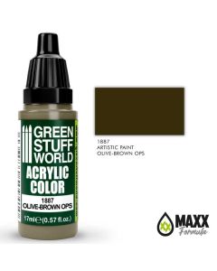 Акрилова фарба Green Stuff World Acrylic Paint: Olive-Brown Ops (17ml)