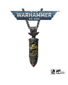 Срібна підвіска з золотим покриттям та срібним ланцюжком Starforged Warhammer 40000 Angel of Death Truesilver Bolt Necklace