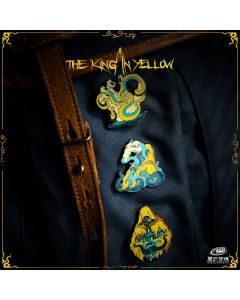 Пін Starforged Cthulhu Mythos The King in Yellow Enamel Pin Badge Brooch Classic Fantasy Horror Novel set