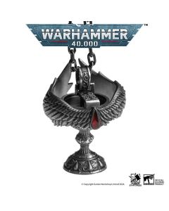 Срібна підвіска зі срібним ланцюжком Starforged: Warhammer 40000 Blood Angel Red Grail Sanguinius
