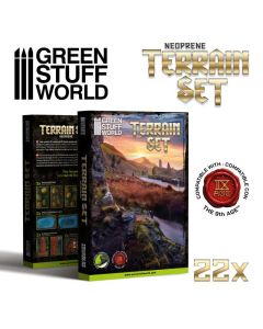 Набір ігрового ландшафту Green Stuff World: 2d Neoprene Terrain Set - 22 Pieces