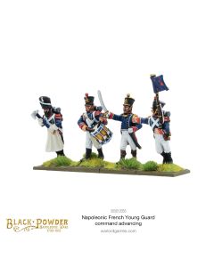 Набір мініатюр Warlord Games Black Powder: Napoleonic Wars: French Young Guard Command Advancing