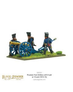 Набір мініатюр Warlord Games Black Powder: Napoleonic Wars: Prussian Foot Artillery With 6- or 12-pdr (1813-15)