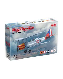 Збірна модель літака ICM: DH.82A Tiger Moth ВПС країн світу