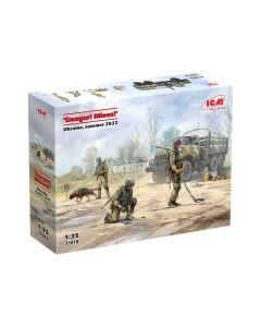 Збірні моделі фігурок ICM: “Небезпечно! Міни” Україна, літо 2022