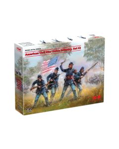 Збірні моделі фігурок ICM: Піхота Союзу громадянської війни в США. Набір №2