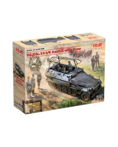 Збірна модель бронетехніки ICM: Sd.Kfz.251/6 Ausf.A з екіпажем