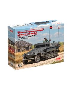 Збірна модель бронетехніки ICM: "Beobachtungspanzerwagen" Sd.Kfz.251/18 Ausf.A з екіпажем