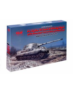 Збірна модель танка ICM: Pz.Kpfw.VI Ausf.B “Королевський Тигр” із башнею Henschel (пізнє виробництво )