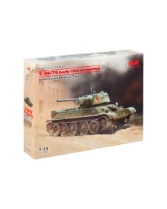 Збірна модель танка ICM: Т-34/76 (початок 1943 року випуску)