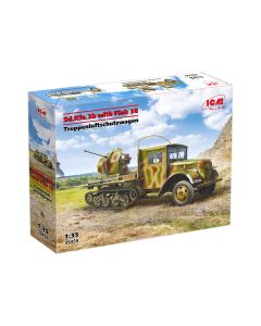 Збірна модель артилерійської техніки ICM: Sd.Kfz.3b with Flak 38