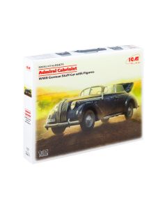 Збірна модель автомобіля ICM: Адмірал Кабріолет з фігурками
