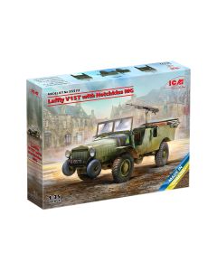 Збірна модель автомобіля ICM: Laffly V15T з кулеметом Hotchkiss