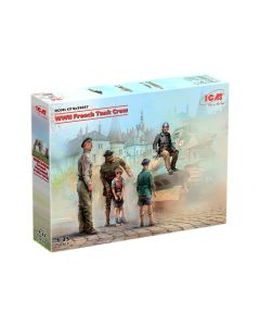 Збірні моделі фігурок ICM: Французький танковий екіпаж Другої світової війни