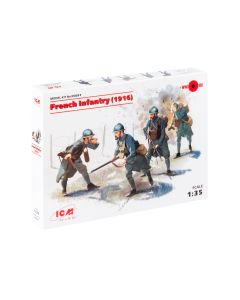 Збірні моделі фігурок ICM: Французька піхота (1916)
