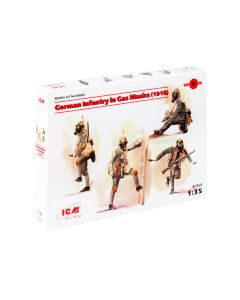 Збірні моделі фігурок ICM: Німецька піхота в протигазах (1918)