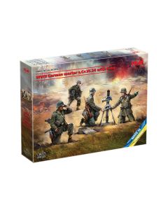 Збірна модель артилерійської техніки ICM: Німецький міномет GrW 34 з розрахунком 2 СВ