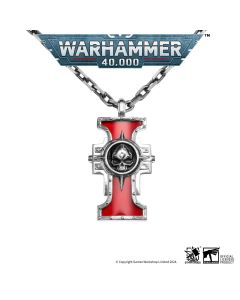 Срібна підвіска зі срібним ланцюжком Warhammer 40K Inquisition Seal of the Holy Ordos by Starforged