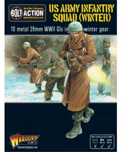 Набір мініатюр Warlord Games Bolt Action: US Army Infantry Squad in Winter Clothing