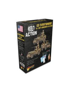 Набір мініатюр Warlord Games Bolt Action: Go Everywhere! US Jeep Armoured Platoon