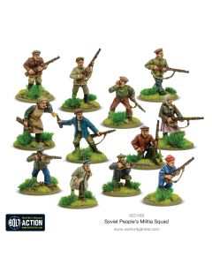 Набір мініатюр Warlord Games Bolt Action: Soviet Peoples Militia Squad