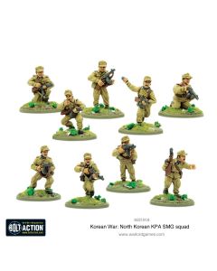 Набір мініатюр Warlord Games Bolt Action Korea: North Korean KPA SMG squad