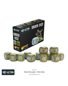 Гральні куби Warlord Games: Orders Dice Pack - Olive Drab