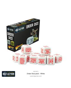 Гральні куби Warlord Games: Orders Dice Pack - White