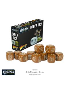 Гральні куби Warlord Games: Orders Dice Pack - Brown