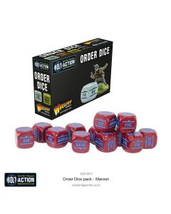 Гральні куби Warlord Games: Orders Dice Pack - Maroon