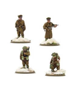 Набір мініатюр Warlord Games Bolt Action: British & Canadian Infantry (Winter) HQ