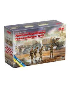 Набір збірних моделей для діорам ICM: Американські експедиційні сили в Європі, 1918 рік