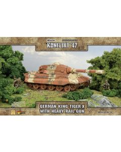 Мініатюра Warlord Games Konflikt '47: King Tiger-X with heavy rail gun