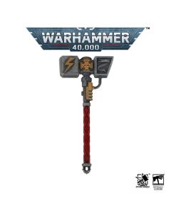 Брелок Starforged: Warhammer 40000 Adeptus Adtartes - Space Marine Thunder Hammer & Thunderhead (Jewelry Red)