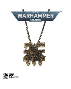 Бронзова підвіска з бронзовим ланцюжком Starforged: Warhammer 40K World Eaters Chaos Space Marine Wrath of Angron Pendant