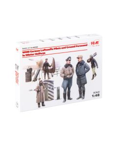 Збірні моделі фігурок ICM: Німецькі пілоти та наземний персонал Другої світової війни в зимовій формі