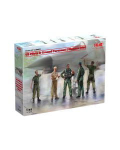 Збірні моделі фігурок ICM: Пілоти та наземний персонал США (Війна у В’єтнамі)