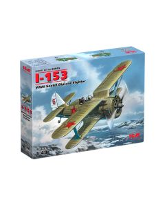 Збірна модель літака ICM: І-153 “Чайка” (винищювач-біплан) 