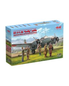 Збірна модель літака ICM: Ki-21-Ib ‘Sally’ з пілотами та наземним персоналом